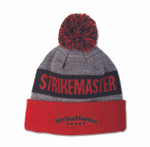 Шапка с помпоном Strikemaster Black Grey White, размер универсальный