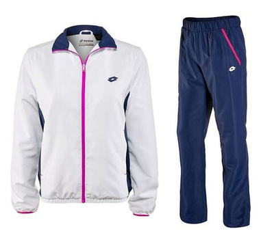 Женский теннисный костюм Lotto Suit Piper W DB - white/blue cosmo