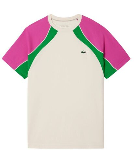 Теннисная футболка Lacoste Ultra Dry Colour-Block Tennis