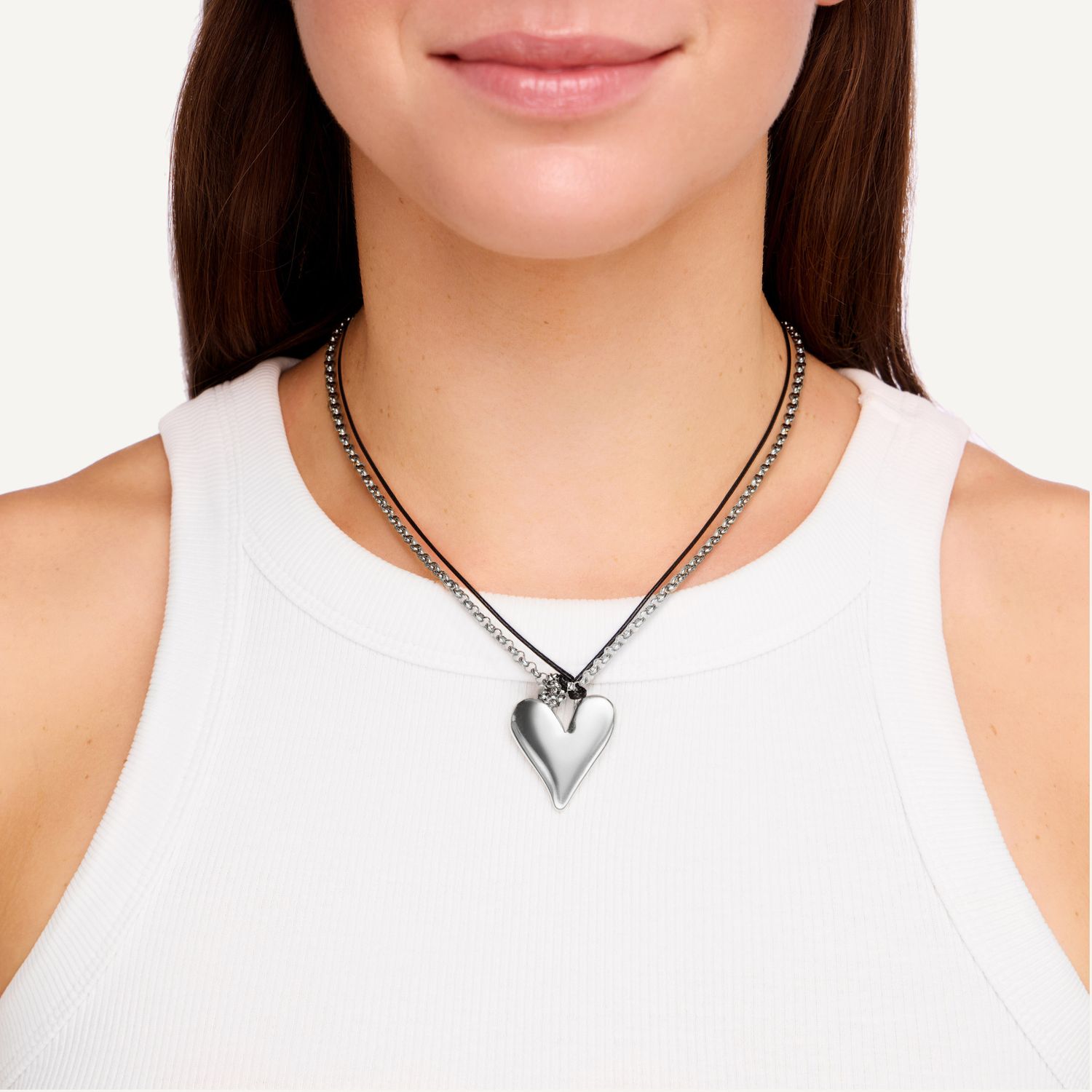 Кулон "Heart" Necklace - Silver