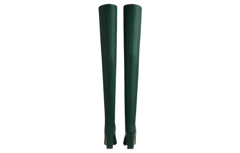 Bottega Veneta Tripod Over the knee Boots 9cm Women"s Green