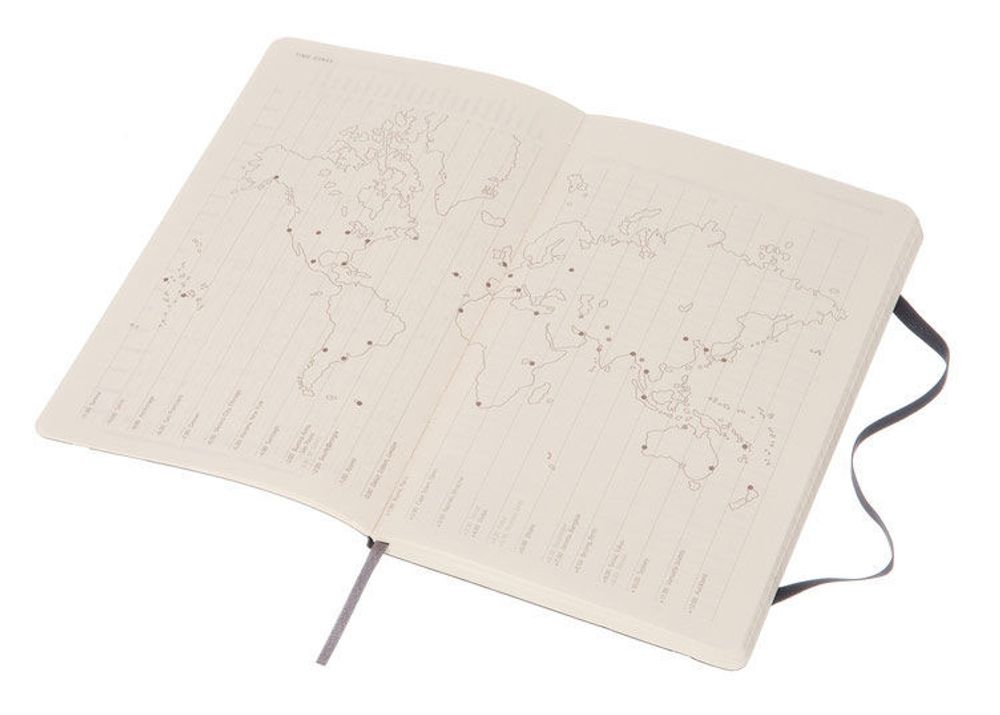 Еженедельник Moleskine Academic Weekly XLarge 190х250мм 18мес 208стр мягкая обложка черный (DSB18WN4)