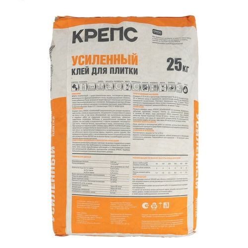 Клей для плитки Крепс Усиленный С1T 25 кг