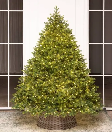 Елка с гирляндой «Эрмитажная» (Литая хвоя) 270 см / 2,7 м