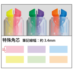Текстовыделители Kokuyo Beetle Tip Dual Color (набор 3 шт. SoftColor)
