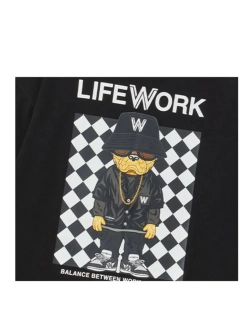 Футболка с принтом chekerboard hipdok на спине