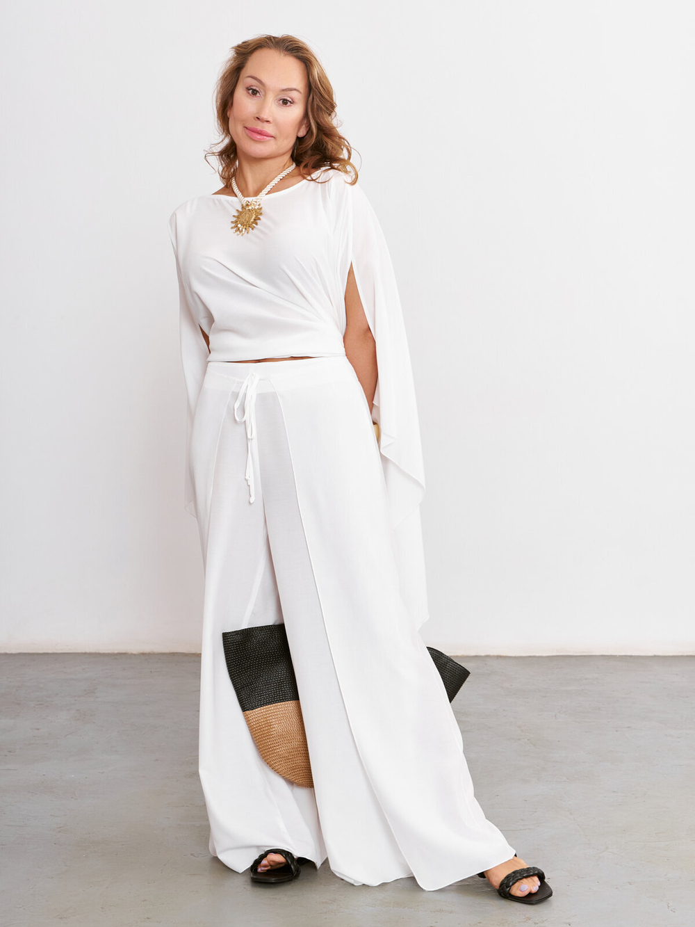 Блуза летняя, Модный дом Виктории Тишиной, Лето