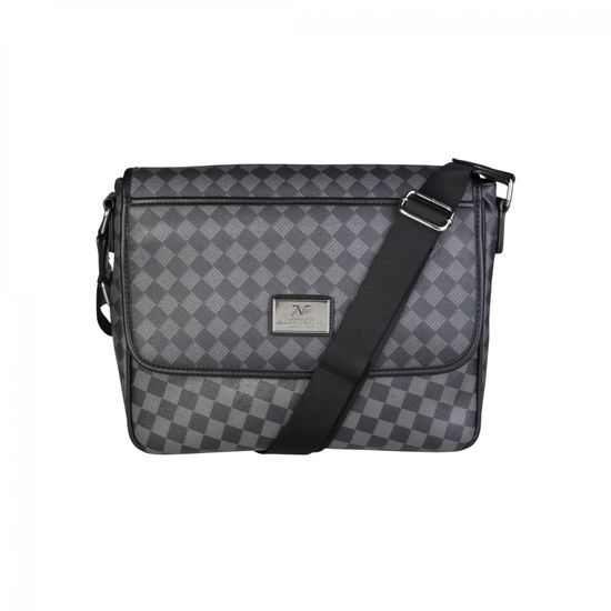 Мужская сумка мессенджер Versace V1969 GRD-YCA072-2_SQUARE-NERO-GRI