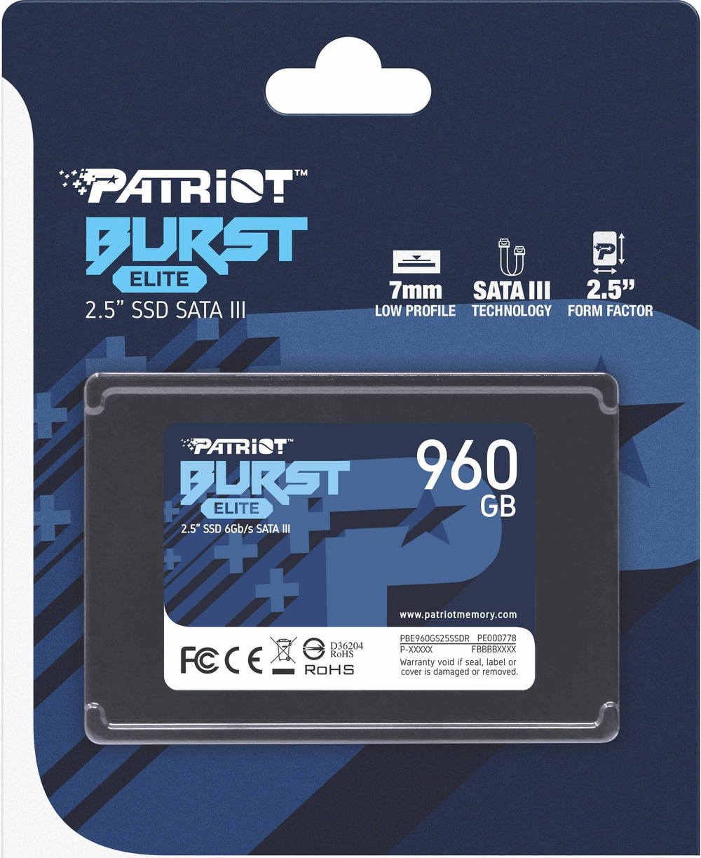 Накопитель SSD 2.5'' Patriot Memory PBE960GS25SSDR