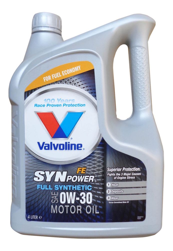 Масло моторное  синтетическое  Valvoline SynPower  FE   0W30  4л