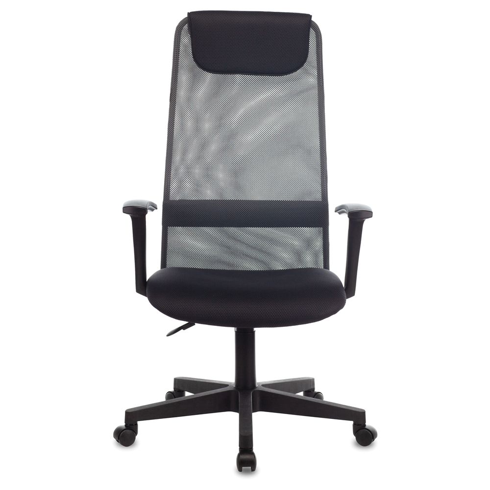 УЦЕНКА - Кресло руководителя Helmi HL-E81, ткань TW/сетка серая, PL, механизм качания ПВМ