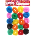 Резинки для волос 20шт «Кокетка - Яркие пончики», цвет микс