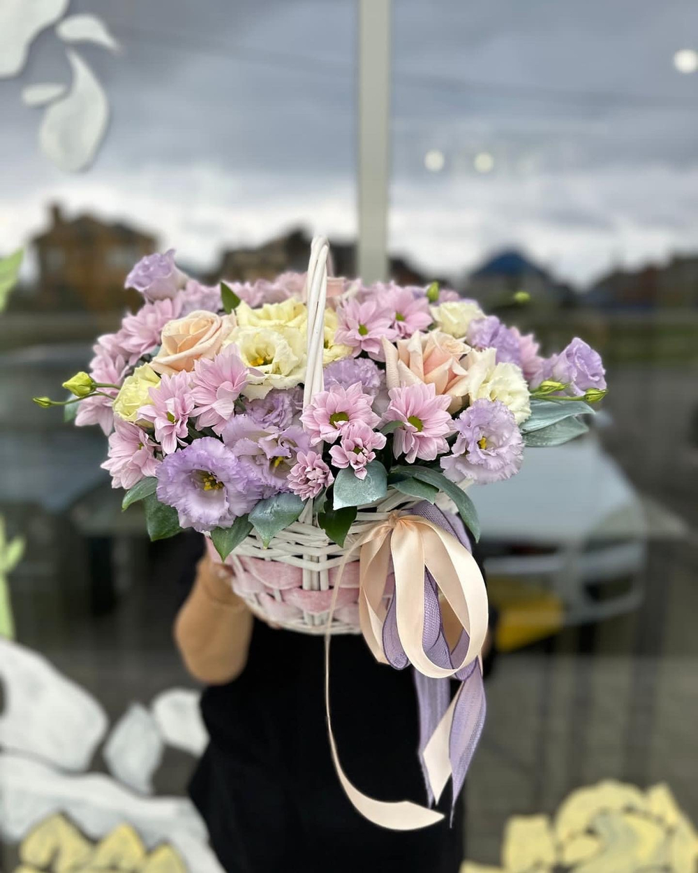 Цветочная Корзинка 💜🤍💜