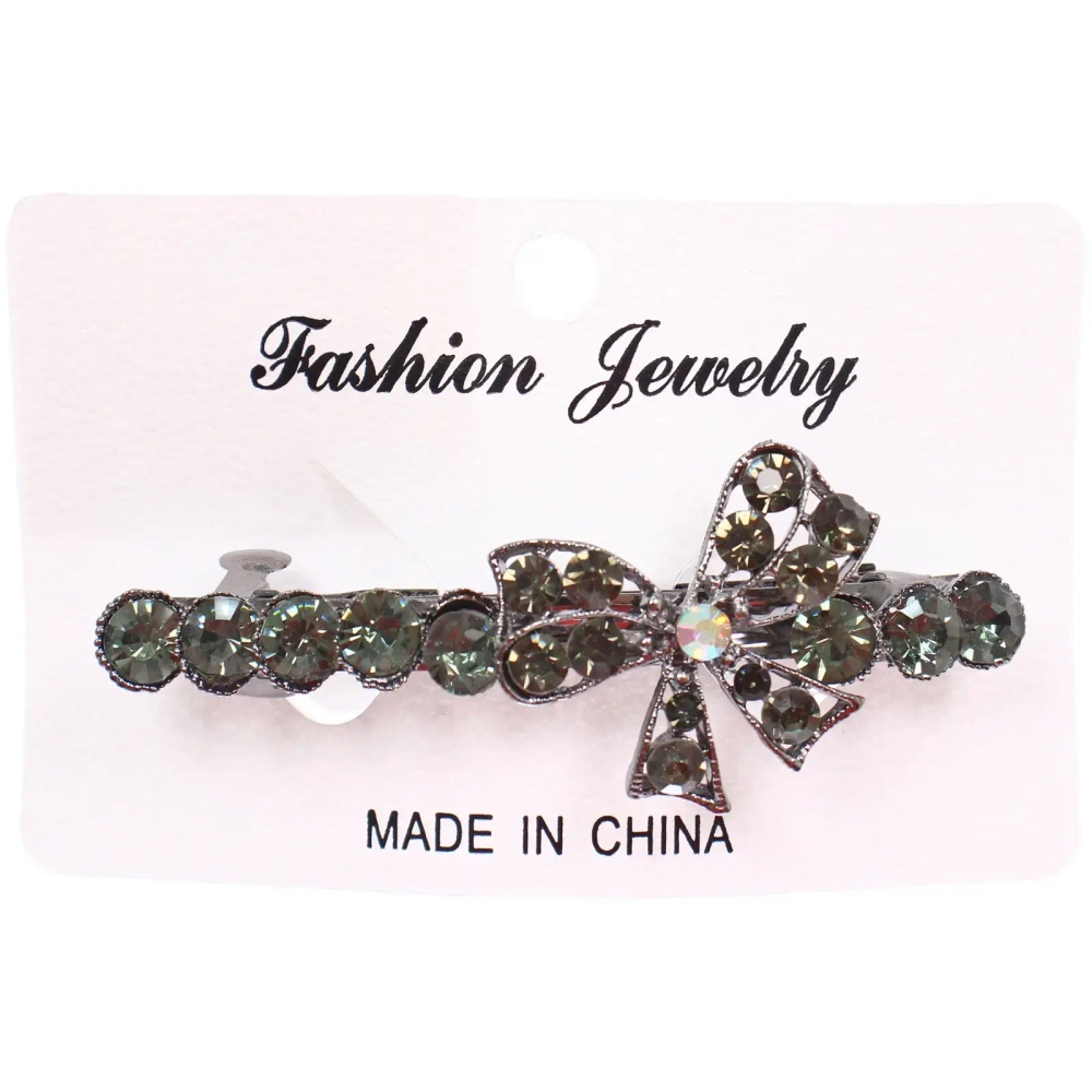 Заколка - автомат металлическая на блистере «KLEVER», мальта, цвет как на фото, 8*3см ( хедр Кокетка)