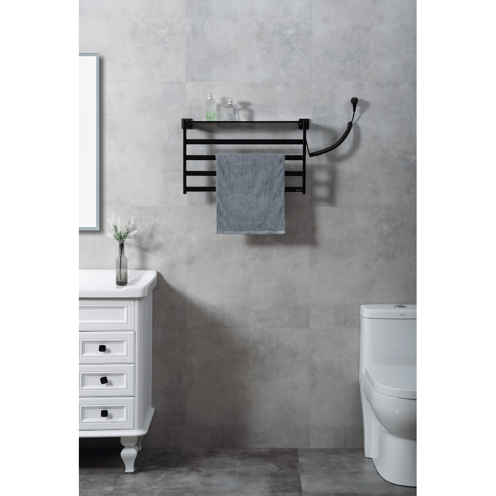 Полотенцесушитель N-333B Matt Black (580х350x130)