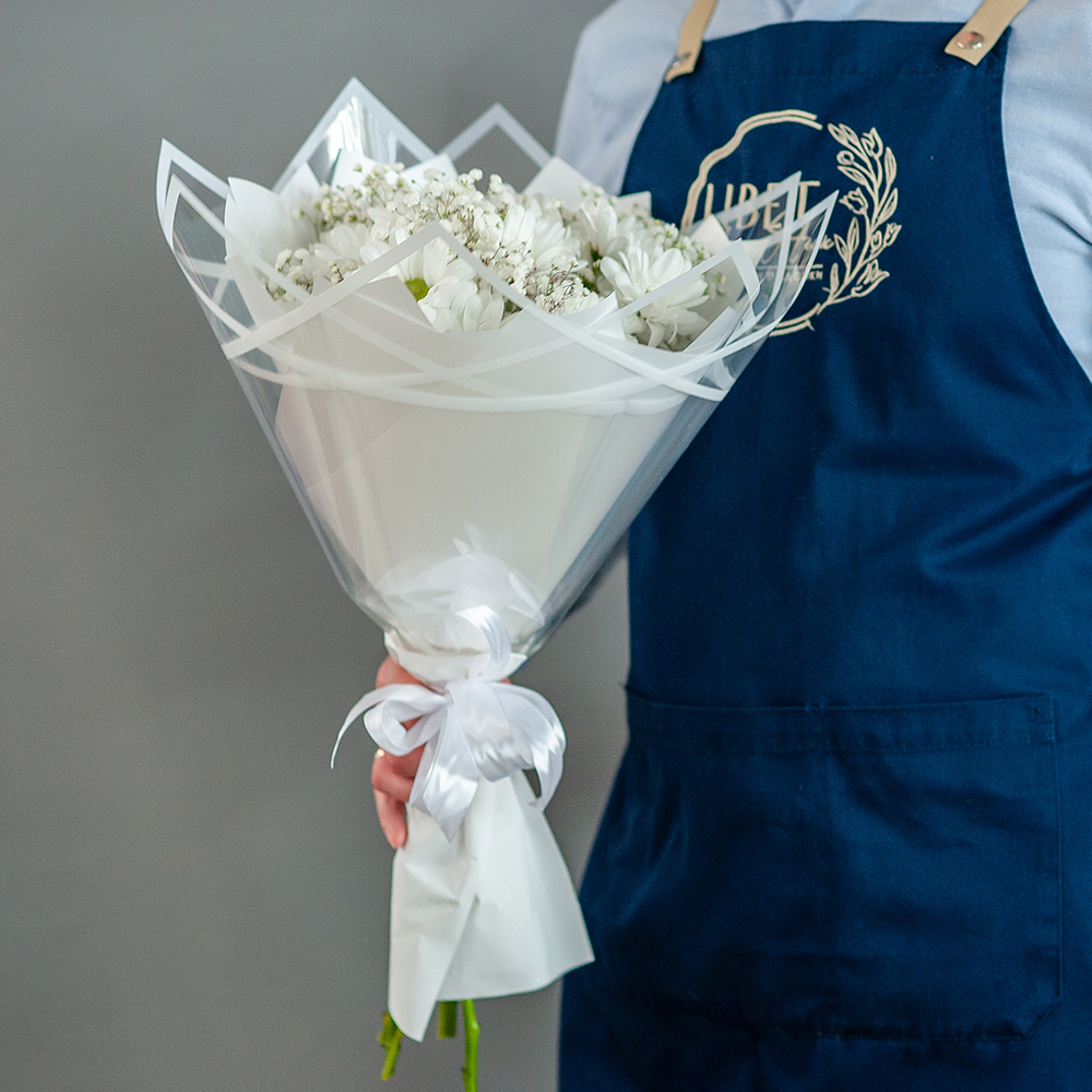 Воздушный букет с ромашками