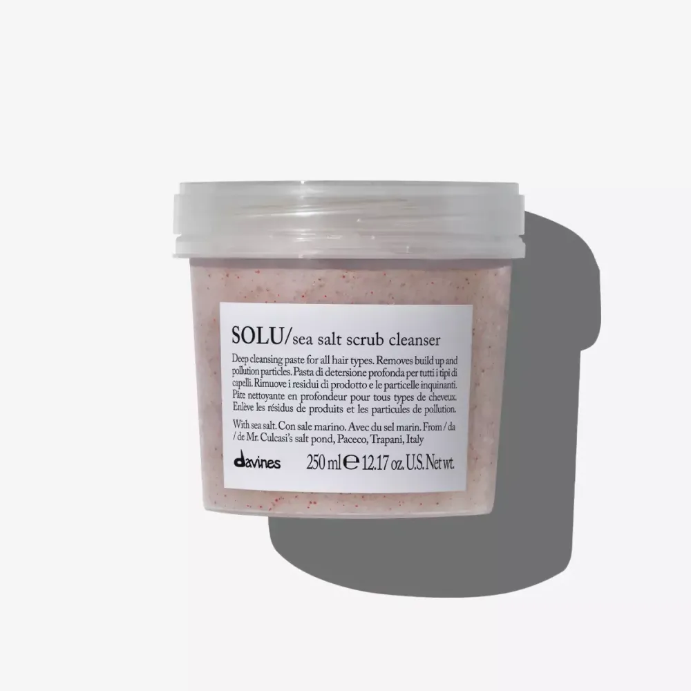 Cкраб для кожи головы Davines SOLU/Sea salt scrub cleanser для глубокого очищения всех типов волос 250 мл