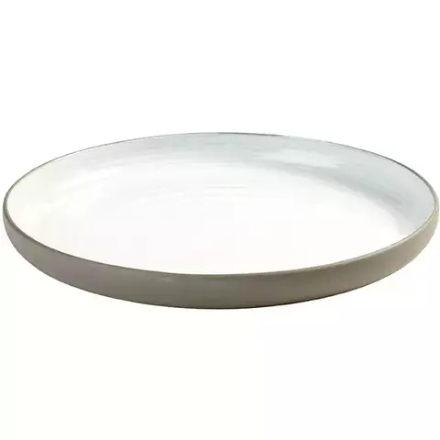 Тарелка «Даск» керамика D=268,H=30мм белый,серый