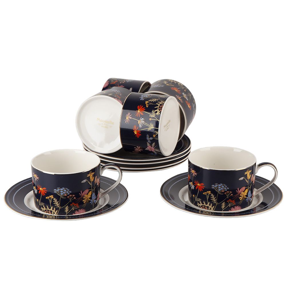 Набор чайный 12пр. "Grace" (6 персон) v=220мл (фарфор) (подарочная упаковка)