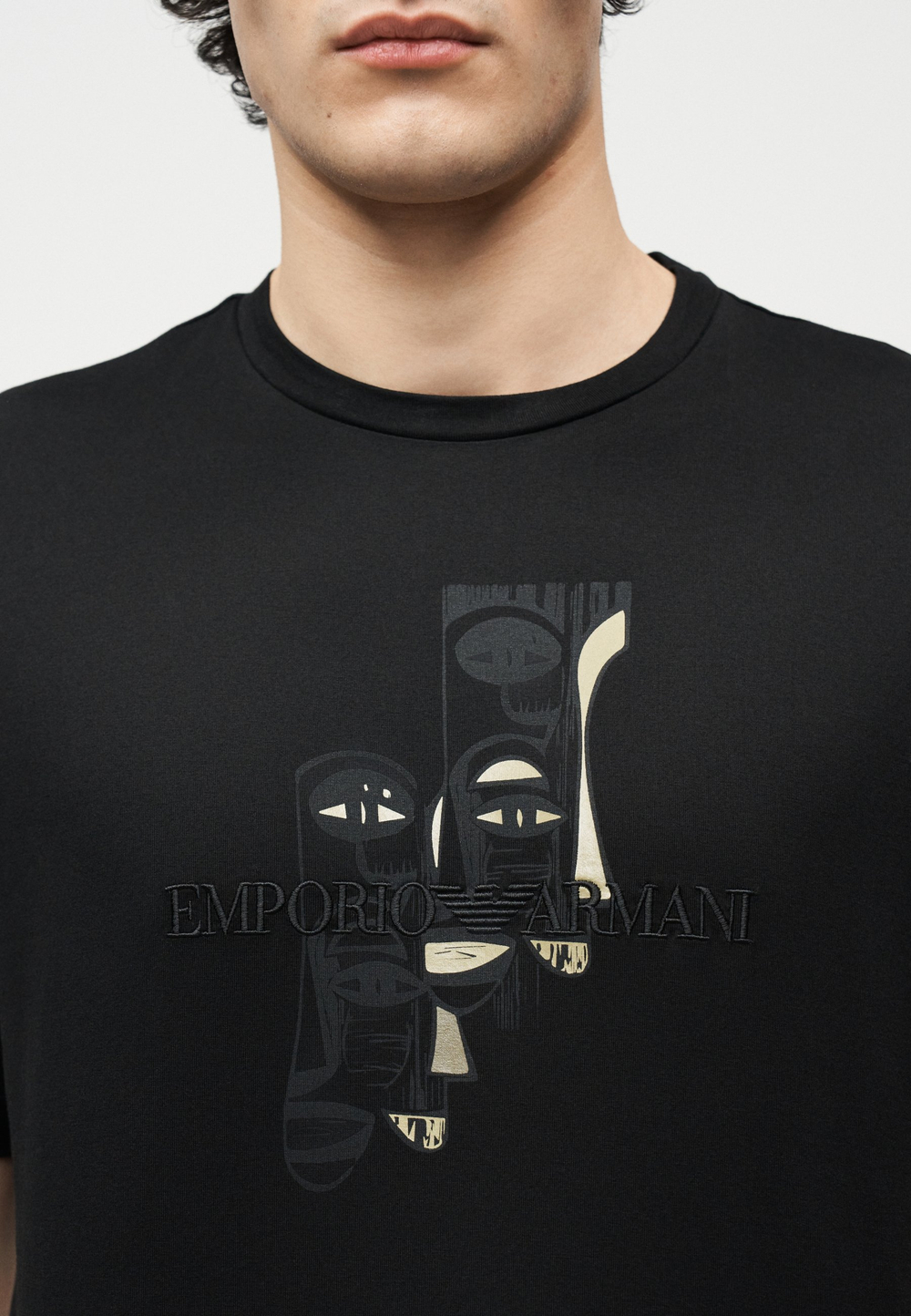 Emporio Armani Футболка с принтом - Чёрный