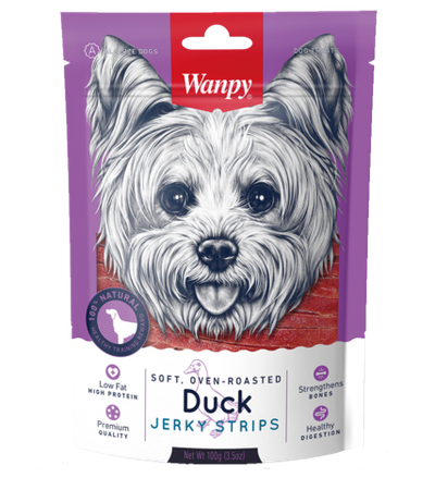 Wanpy Dog Лакомство для собак Утиная соломка, 100гр.