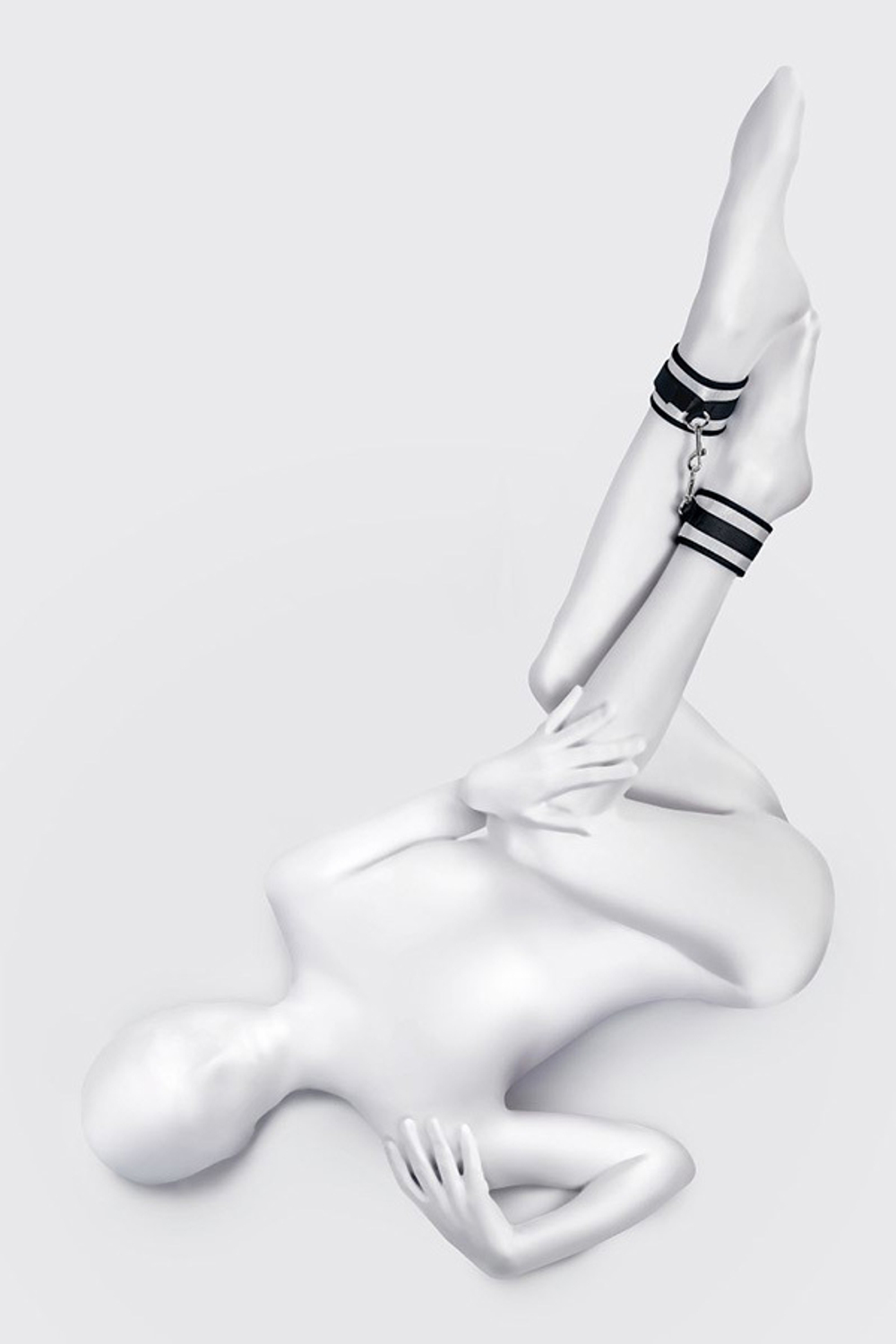 Серебристо-черные оковы ToyFa Anonymo 310157