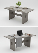 Обеденный стол Гамбург из массива сосны серый дуб 160 см Dipriz".