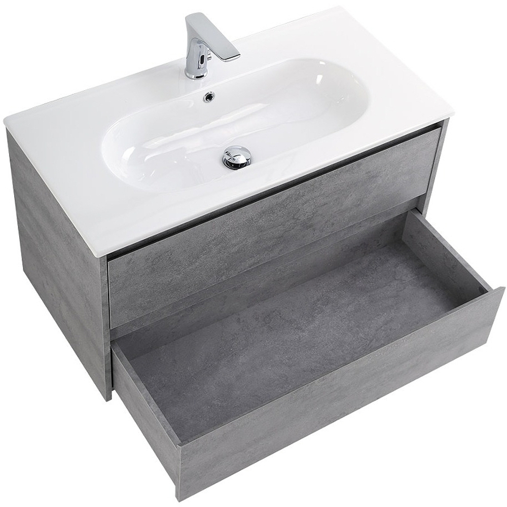Тумба под раковину BelBagno Kraft 90 KRAFT-900-2C-SO-CG подвесная Cemento Grigio