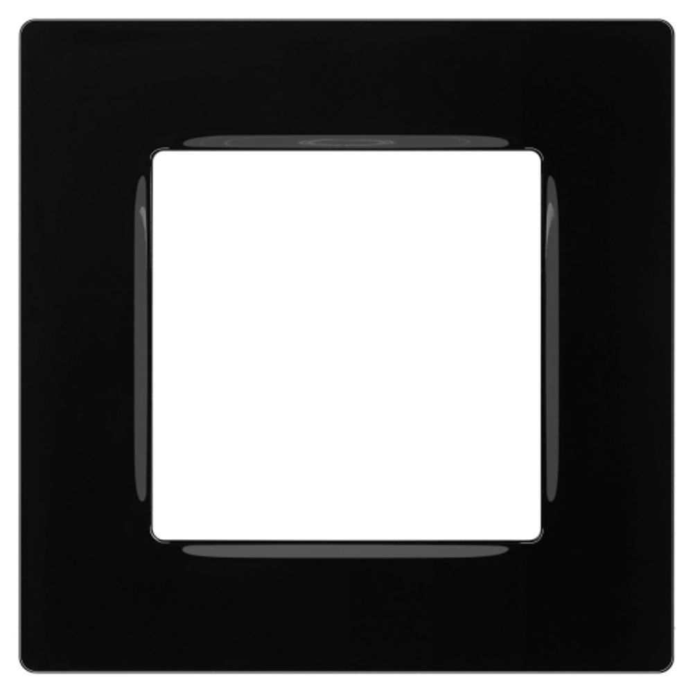 Рамка для розеток и выключателей ЭРА Серия 12 12-5201-06 на 1 пост, Классик, чёрный