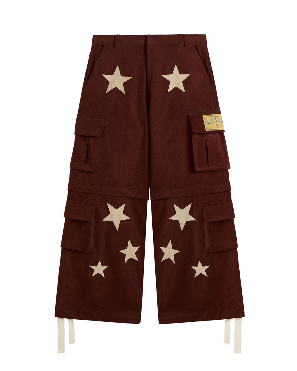 Вельветовые карго брюки