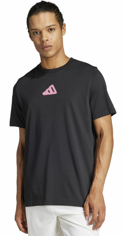 Мужская теннисная футболка Adidas Graphic Play Tennis T-Shirt - black