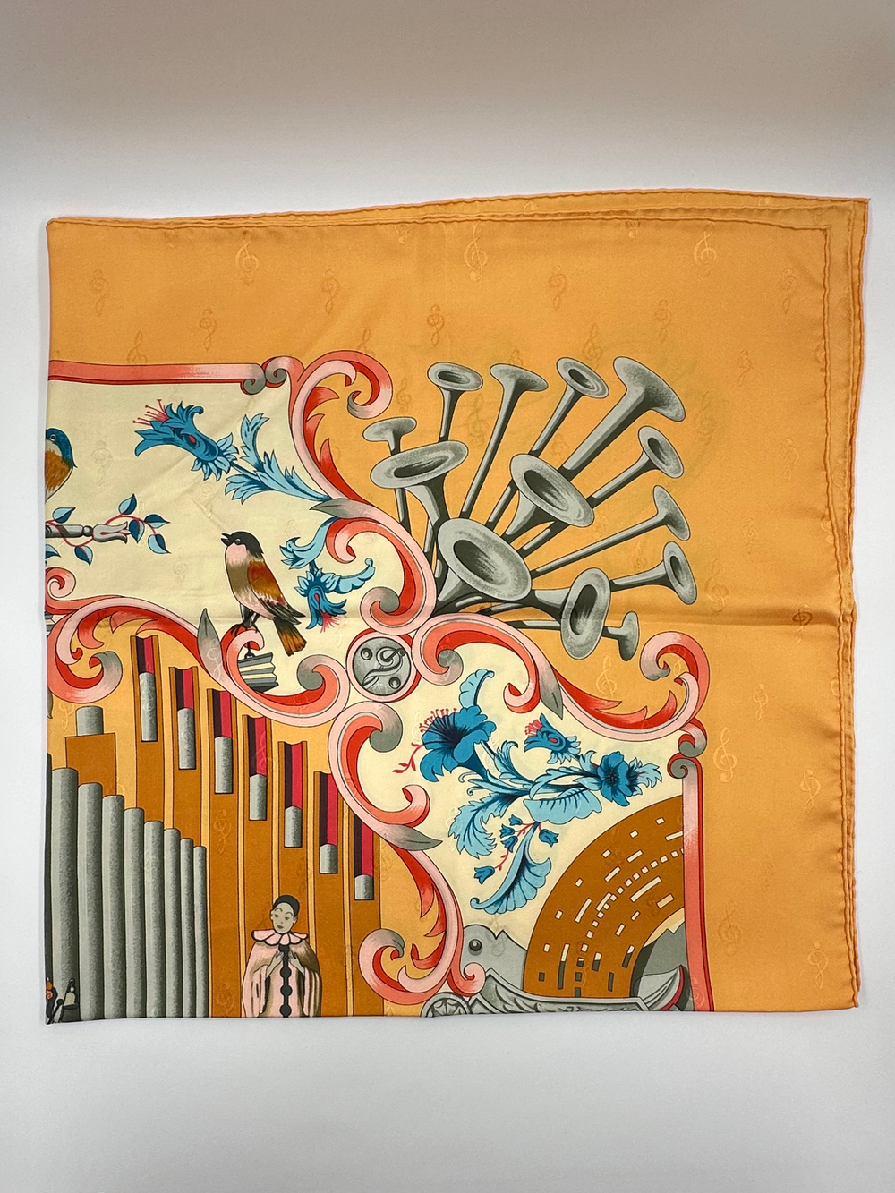 Платок Hermes «Orgauphone et Autres Mécaniques»