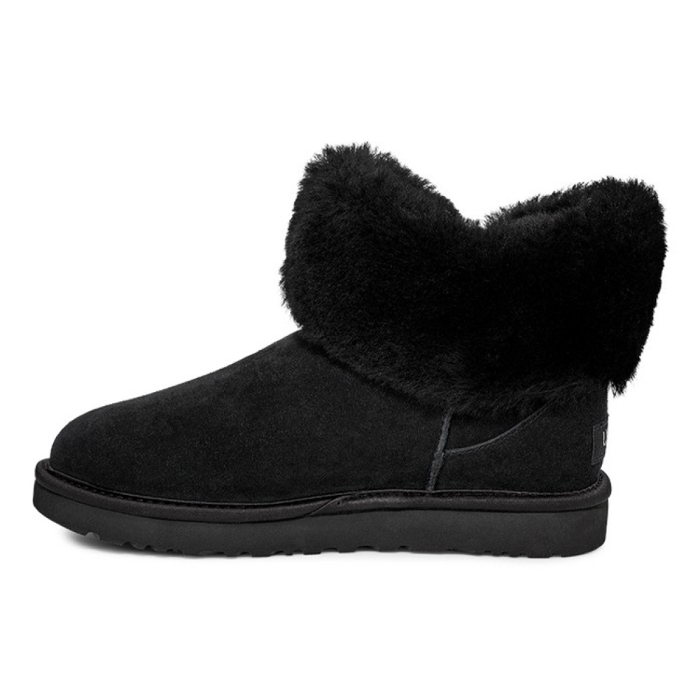 Сапоги UGG Cinched Fur Mini, 1106909-BLK