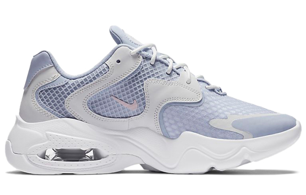 Nike Air Max 2X low-cut running shoes women's blue and white