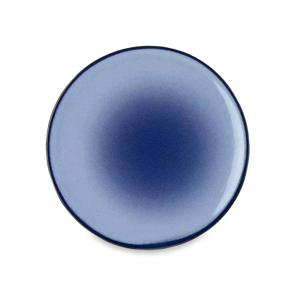 Тарелка обеденная 26 см, фарфор, синий, 650423, Equinoxe Blue, Revol