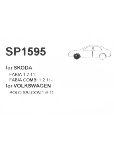 Колодки тормозные VW Polo Sedan (10-) передние (4шт.) SANGSIN
