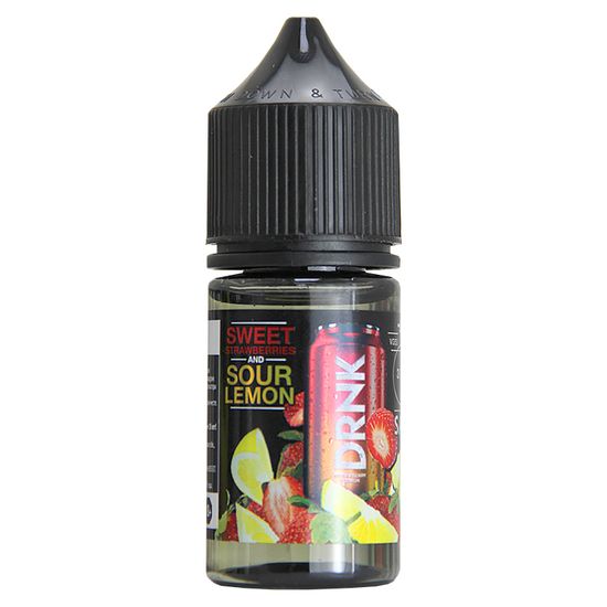 Жидкость DRNK (30 мл, 20 мг STRONG SALT) Sweet Strawberries and Sour Lemon