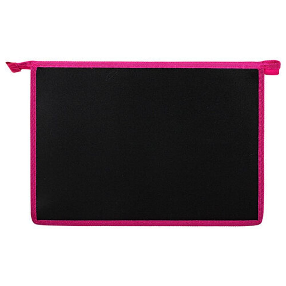 Папка для тетрадей ЮНЛАНДИЯ А4, 1 отделение, картон/пластик, конгрев, на молнии, "Neon Zebra", 271444