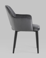 Стул Венера велюр серый