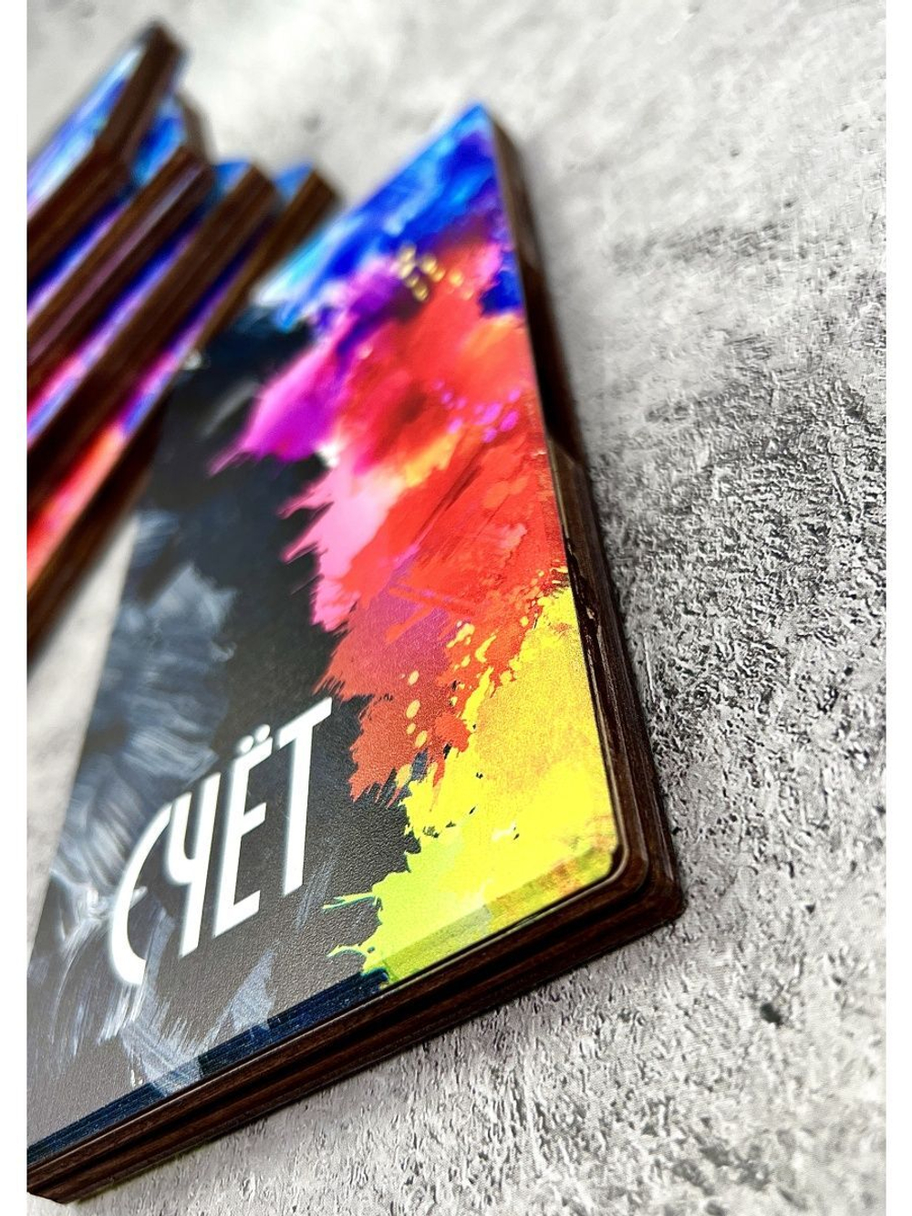 Счетница для кафе деревянная