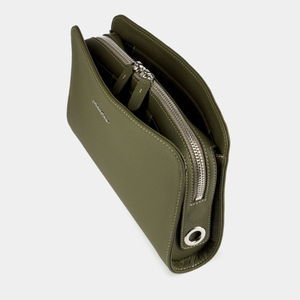 Сумка Emilie из кожи теленка, зеленого цвета