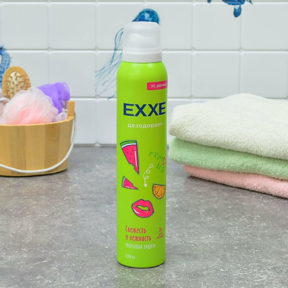 Дезодорант женский "Свежесть и нежность. Fruit kiss" 200мл EXXE