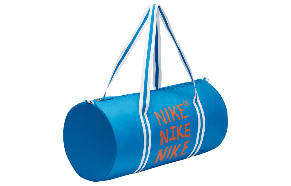 Nike Heritage Travel Bags Light Photo Blue/Light Photo Blue/Psychedelic Orange