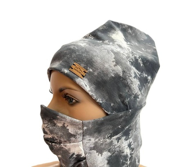 Балаклава KIKKI grey/white