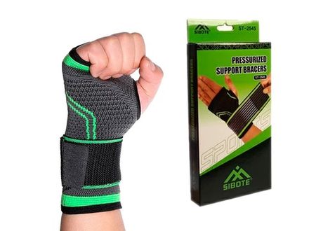 Суппорт запястья с дополнительной фиксацией бинтом: ST2503  (XL)