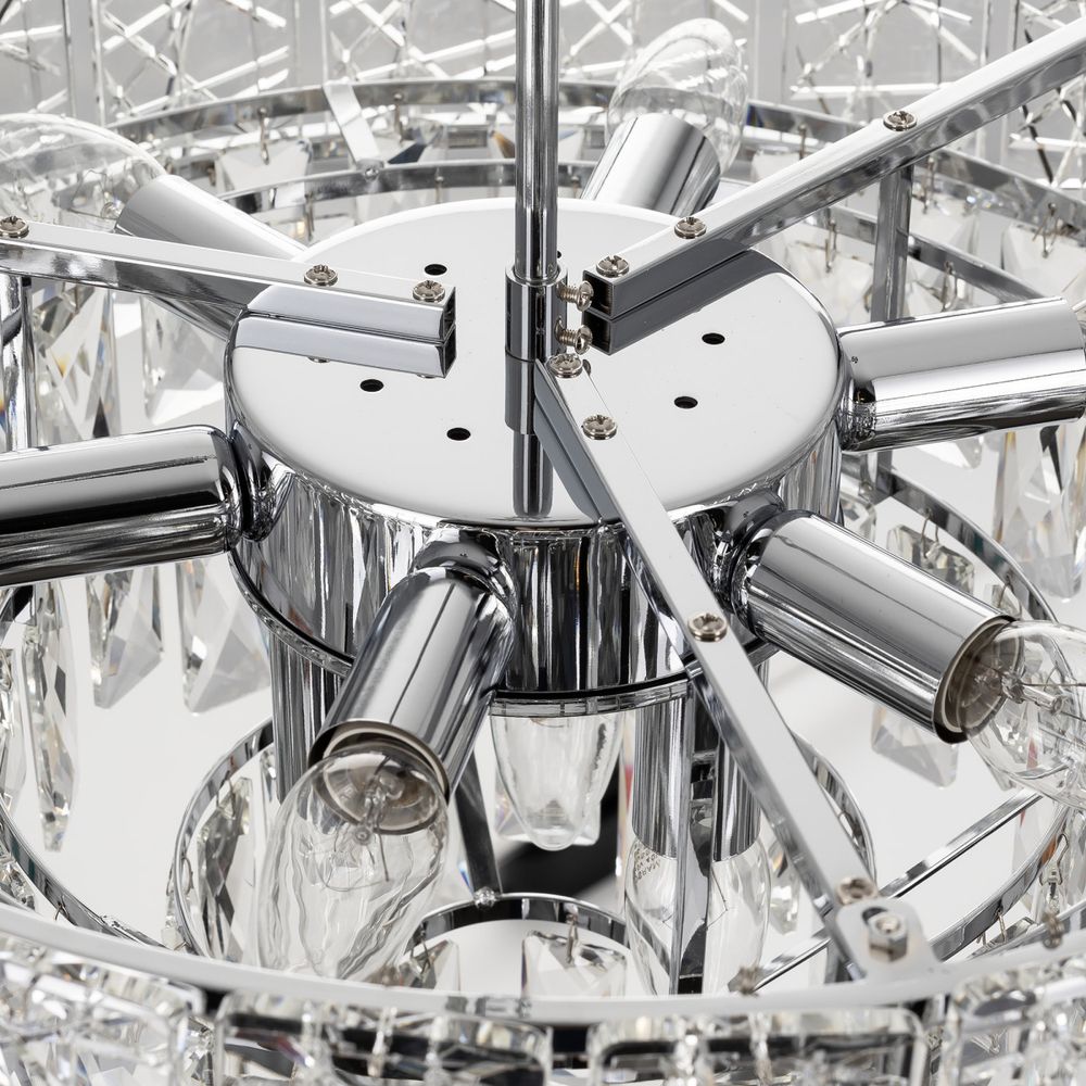 Citilux SAGRADA CL317251 Люстра хрустальная подвесная Хром