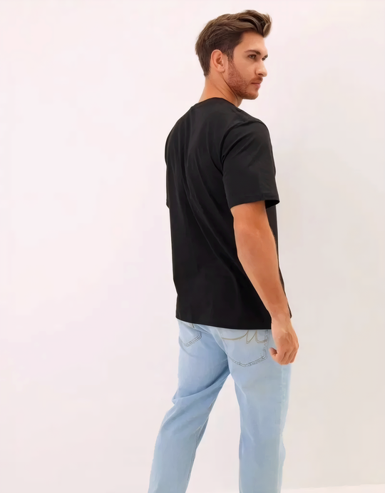 Футболка базовая (черный) 200 гр