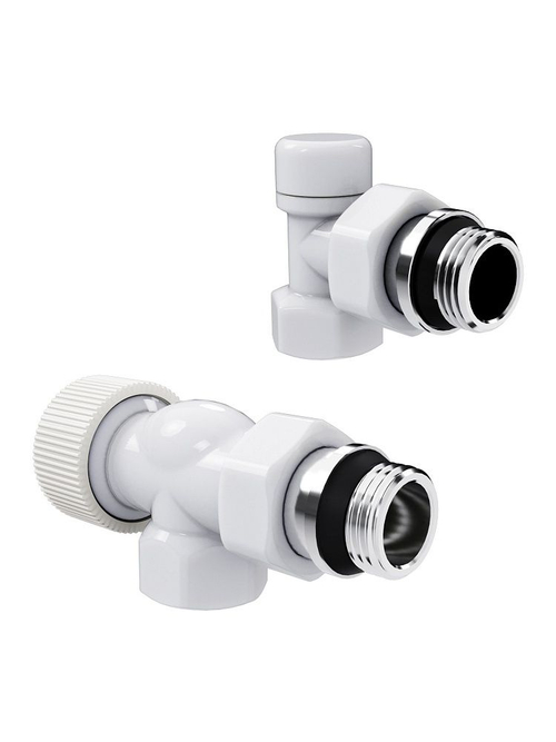 Набор термостатический для радиатора осевой 1/2 Design М30х1.5 Белый Royal Thermo