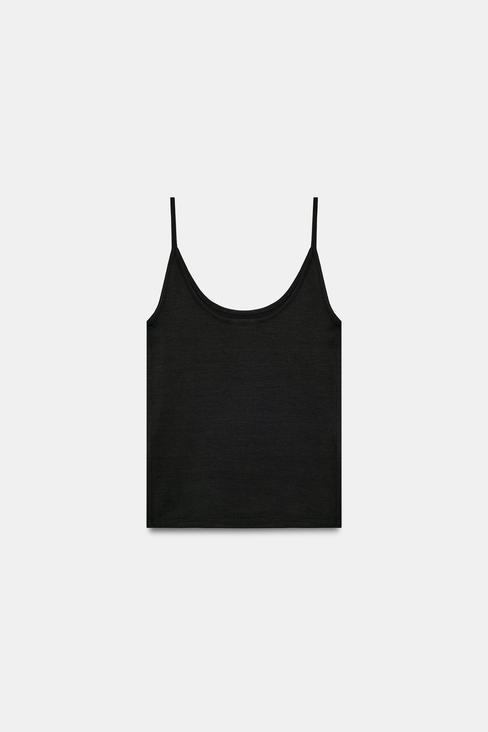 ZARA ТОП НА ТОНКИХ БРЕТЕЛЯХ, ЧЕРНЫЙ