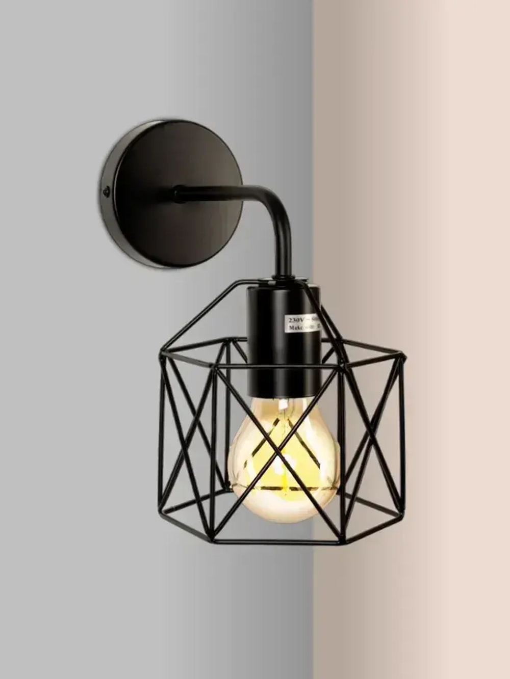 Lamplandia Светильник настенный, L1714 IVIKA BLACK, E27